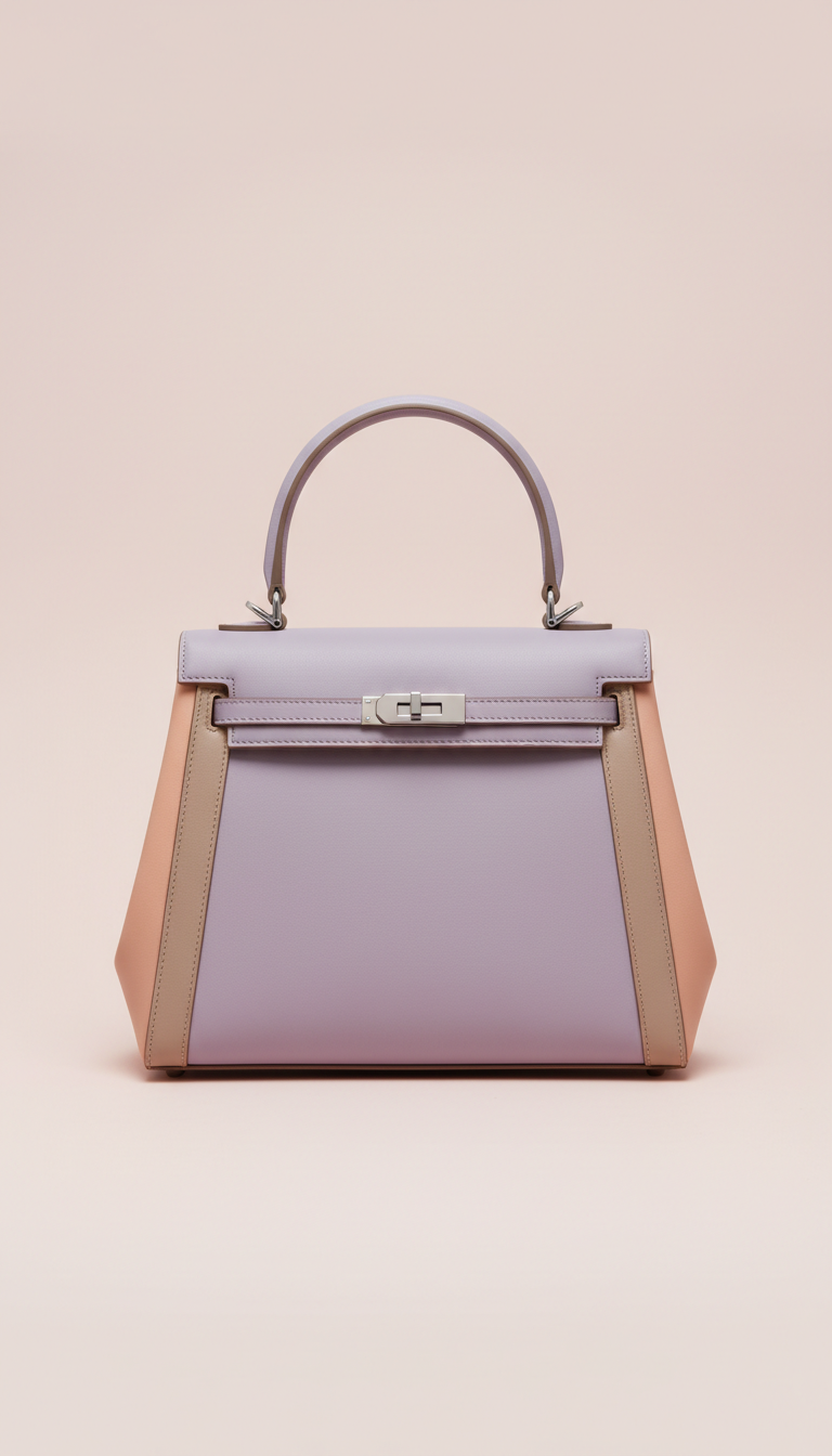 Lavender Mist Structured Handbag