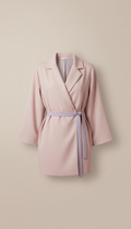 Blushed Petal Wrap Blazer
