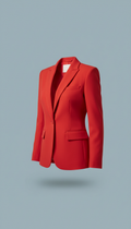 Poppy red structured blazer